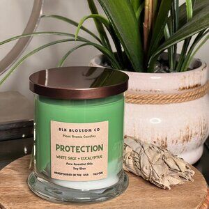 PROTECTION Sage & Eucalyptus Scented Essential Oils Candle